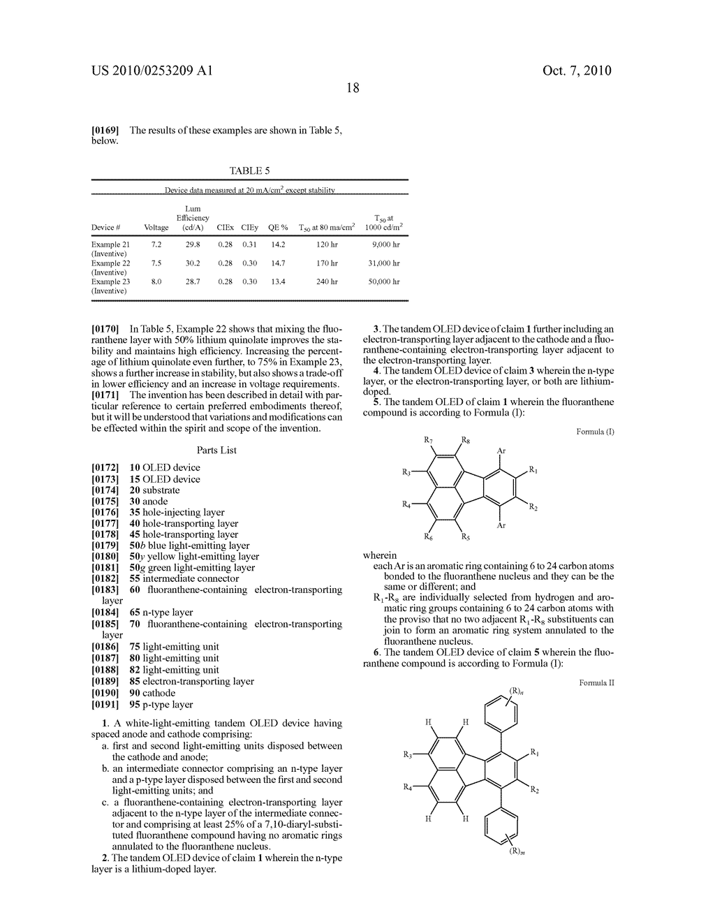 TANDEM WHITE OLED WITH EFFICIENT ELECTRON TRANSFER - diagram, schematic, and image 21