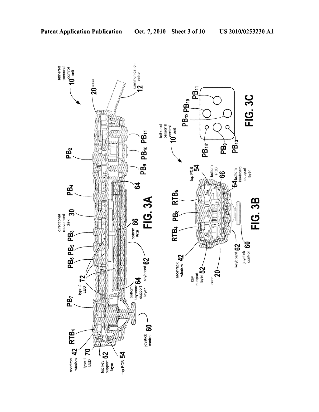 VEHICLE ENTERTAINMENT AND COMMUNICATION SYSTEM PERSONAL CONTROL UNIT WITH RACETRACK LIGHTING DESIGN - diagram, schematic, and image 04