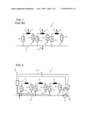 DEVICE FOR SUPPLYING ENERGY TO A LONG STATOR WINDING HAVING MULTIPLE WINDING SECTIONS diagram and image