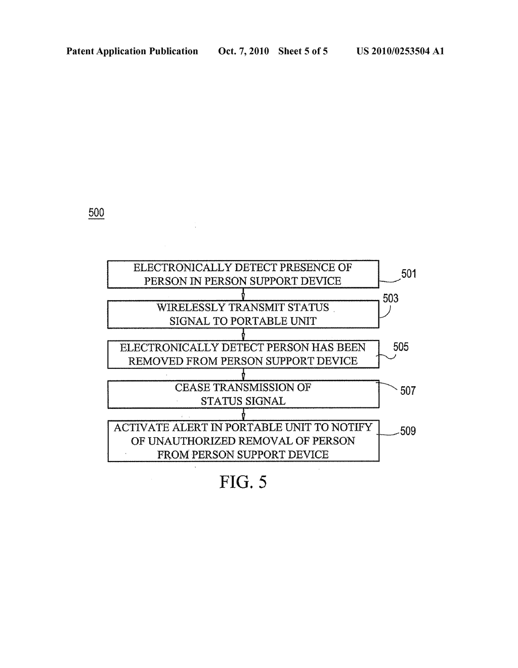 METHOD FOR WIRELESSLY MONITORING THE PRESENCE OR ABSENCE OF ONE OR MORE PERSONS AND ASSOCIATED PERSON MONITORING SYSTEM - diagram, schematic, and image 06