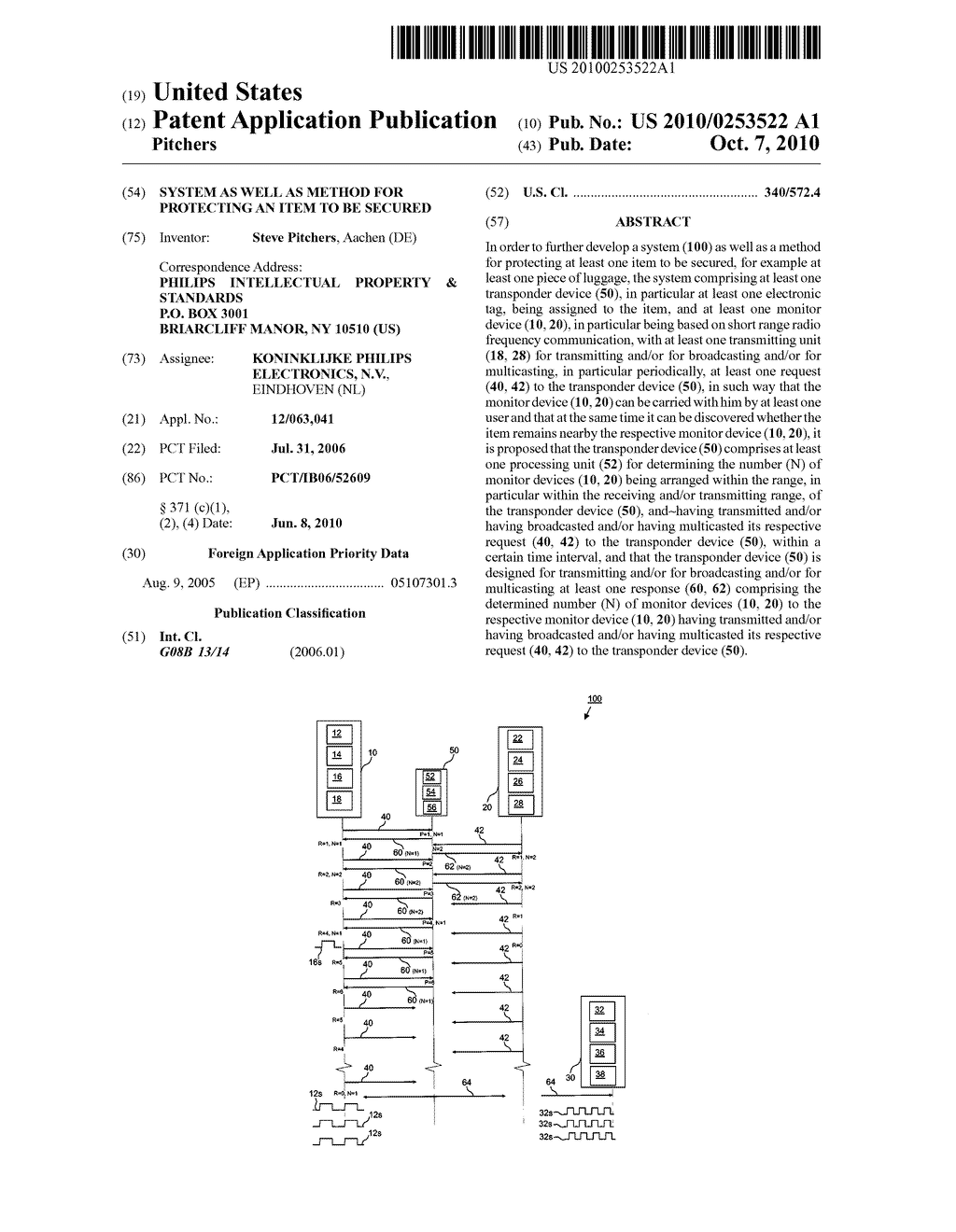 SYSTEM AS WELL AS METHOD FOR PROTECTING AN ITEM TO BE SECURED - diagram, schematic, and image 01