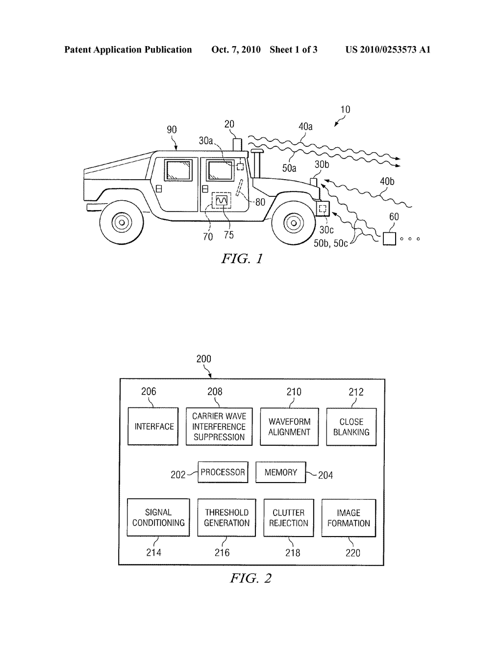  System and Method for Suppressing Close Clutter in a Radar System - diagram, schematic, and image 02