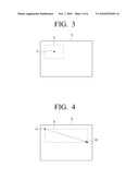 DISPLAY METHOD FOR DETERMINING ATTRIBUTE OF IMAGE TO BE PROJECTED, ACCORDING TO USER S MANIPULATION ON IMAGE PROJECTION SCREEN, AND DISPLAY APPARATUS USING THE SAME diagram and image