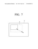 DISPLAY METHOD FOR DETERMINING ATTRIBUTE OF IMAGE TO BE PROJECTED, ACCORDING TO USER S MANIPULATION ON IMAGE PROJECTION SCREEN, AND DISPLAY APPARATUS USING THE SAME diagram and image