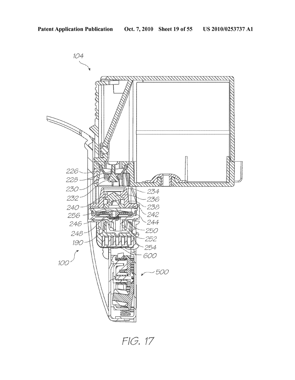 PRINTHEAD MAINTENANCE ASSEMBLY FOR INKJET PRINTER - diagram, schematic, and image 20