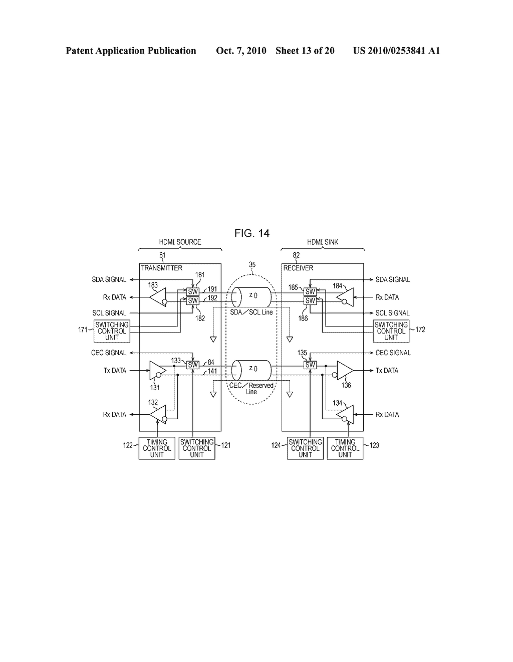 COMMUNICATION SYSTEM, TRANSMITTER, RECEIVER, COMMUNICATION METHOD, PROGRAM, AND COMMUNICATION CABLE - diagram, schematic, and image 14