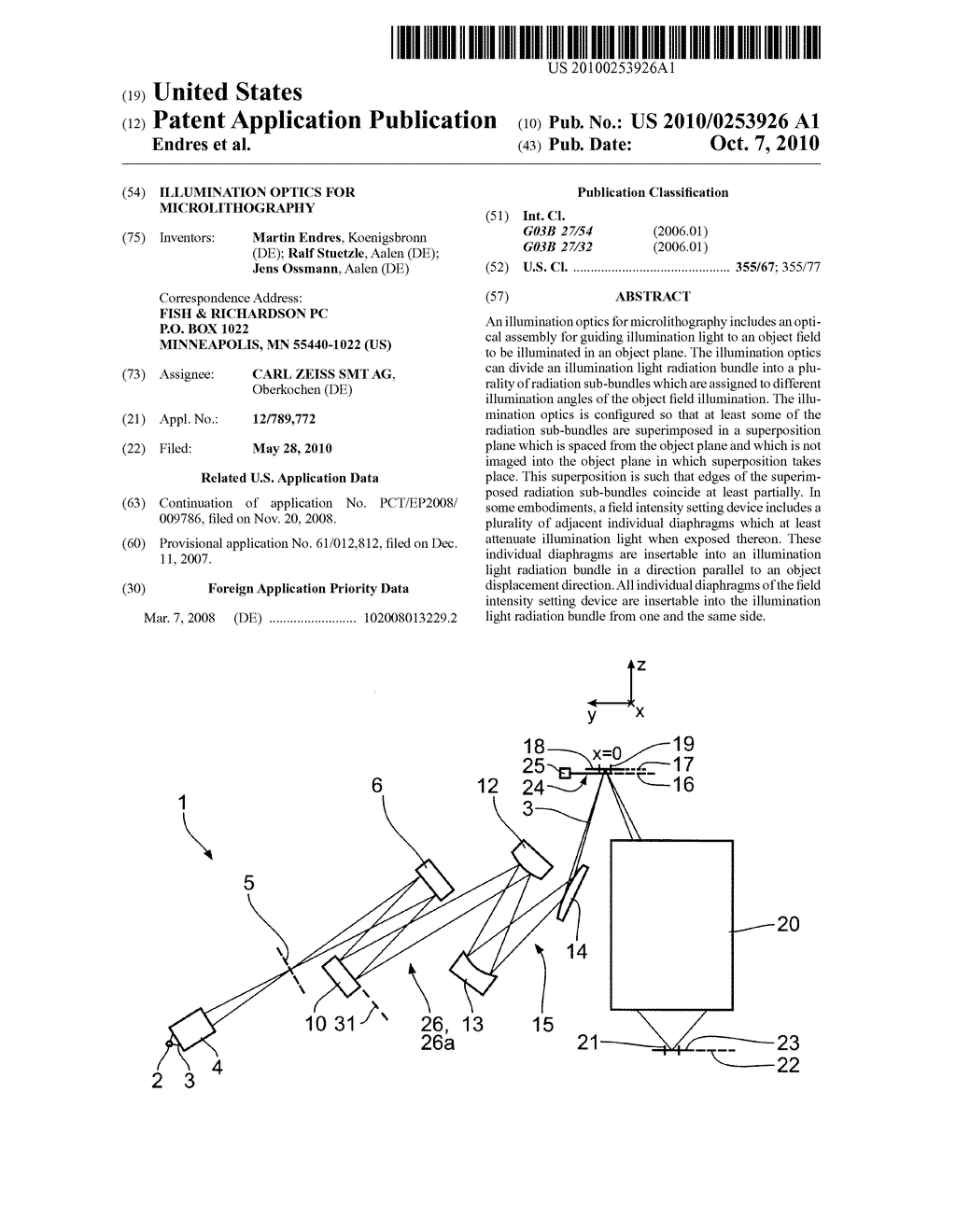 ILLUMINATION OPTICS FOR MICROLITHOGRAPHY - diagram, schematic, and image 01