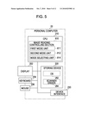 IMAGE READING APPARATUS AND CONTROLLING DEVICE THEREOF, PROGRAM, AND CONTROLLING METHOD diagram and image