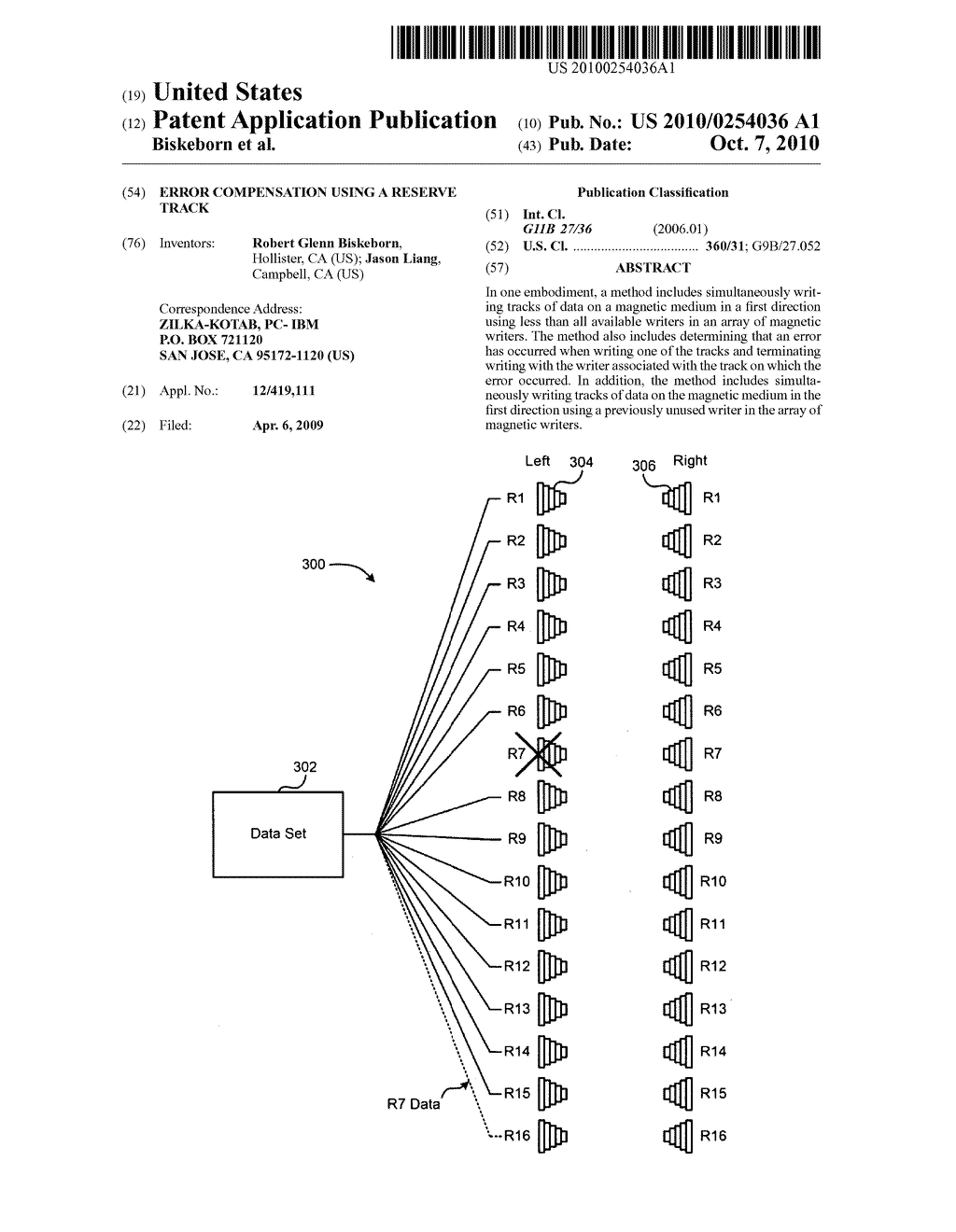 ERROR COMPENSATION USING A RESERVE TRACK - diagram, schematic, and image 01