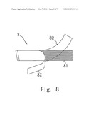 Light emitting device having LED and flexible electrical wiring covered and plastic material diagram and image