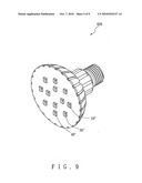 LED-based lighting module for emitting white light with easily adjustable color temperature diagram and image