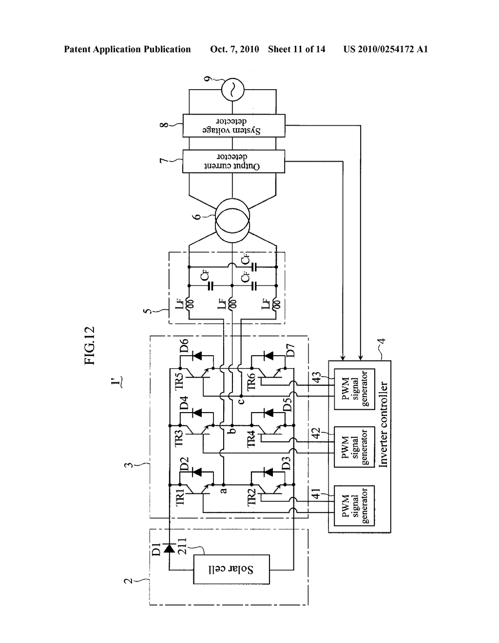 PWM SIGNAL GENERATOR, AND INVERTER EQUIPPED WITH THIS PWM SIGNAL GENERATOR - diagram, schematic, and image 12