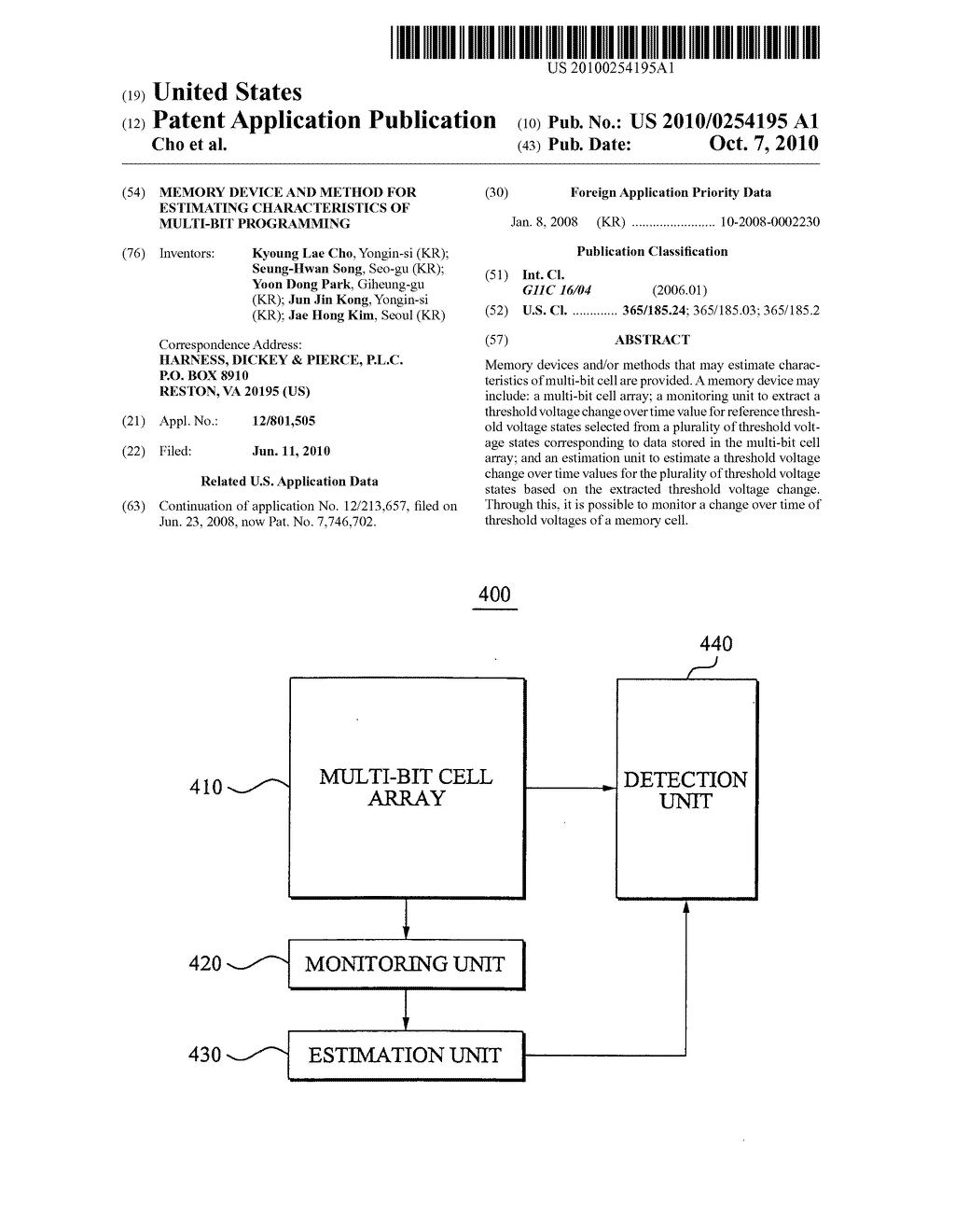 Memory device and method for estimating characteristics of multi-bit programming - diagram, schematic, and image 01