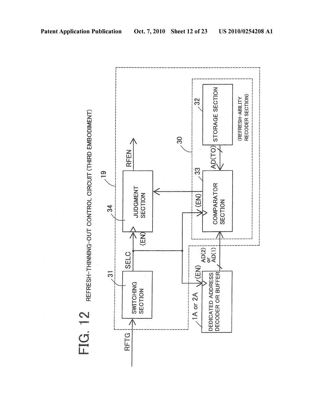 SEMICONDUCTOR MEMORY DEVICE, REFRESH CONTROL METHOD THEREOF, AND TEST METHOD THEREOF - diagram, schematic, and image 13