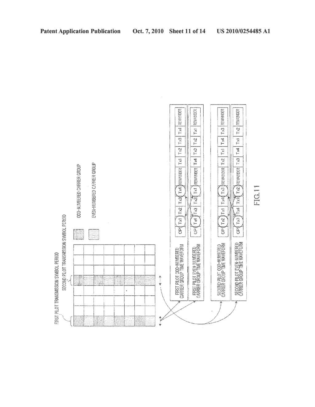 PILOT TRANSMISSION METHOD, MIMO TRANSMISSION DEVICE, AND MIMO RECEPTION DEVICE - diagram, schematic, and image 12