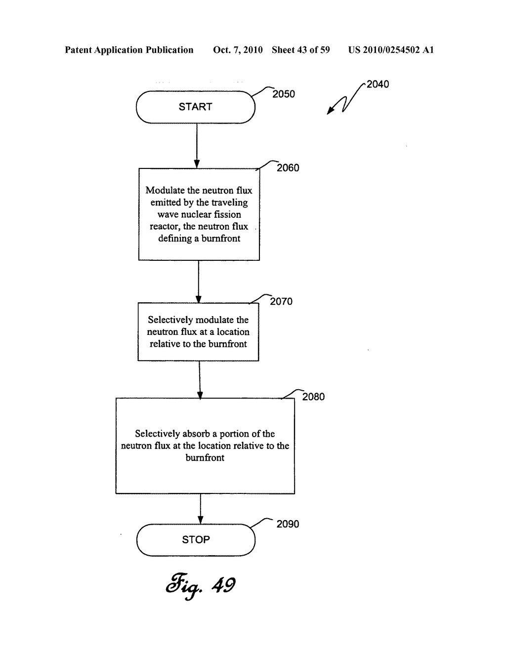 Traveling wave nuclear fission reactor, fuel assembly, and method of controlling burnup therein - diagram, schematic, and image 44