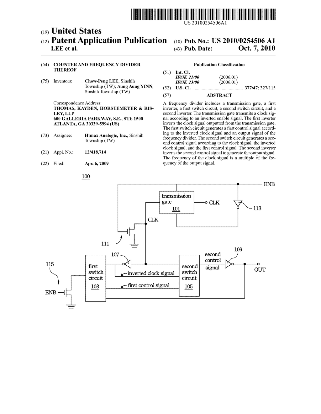 Counter and Frequency Divider Thereof - diagram, schematic, and image 01