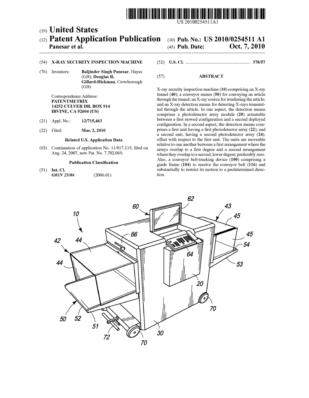 X-Ray Security Inspection Machine - diagram, schematic, and image 01