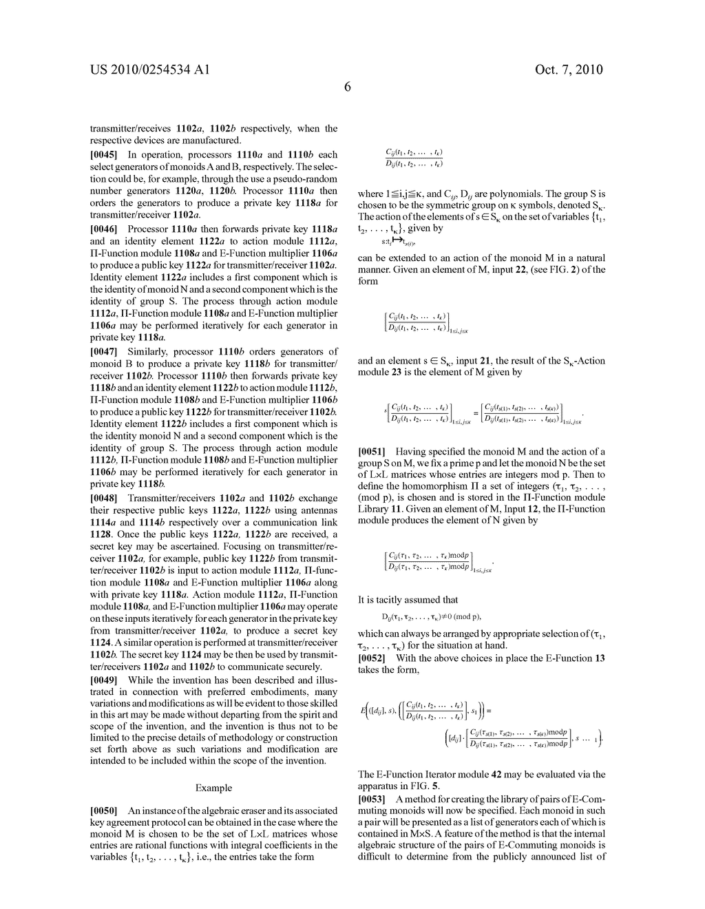 METHOD AND APPARATUS FOR ESTABLISHING A KEY AGREEMENT PROTOCOL - diagram, schematic, and image 18