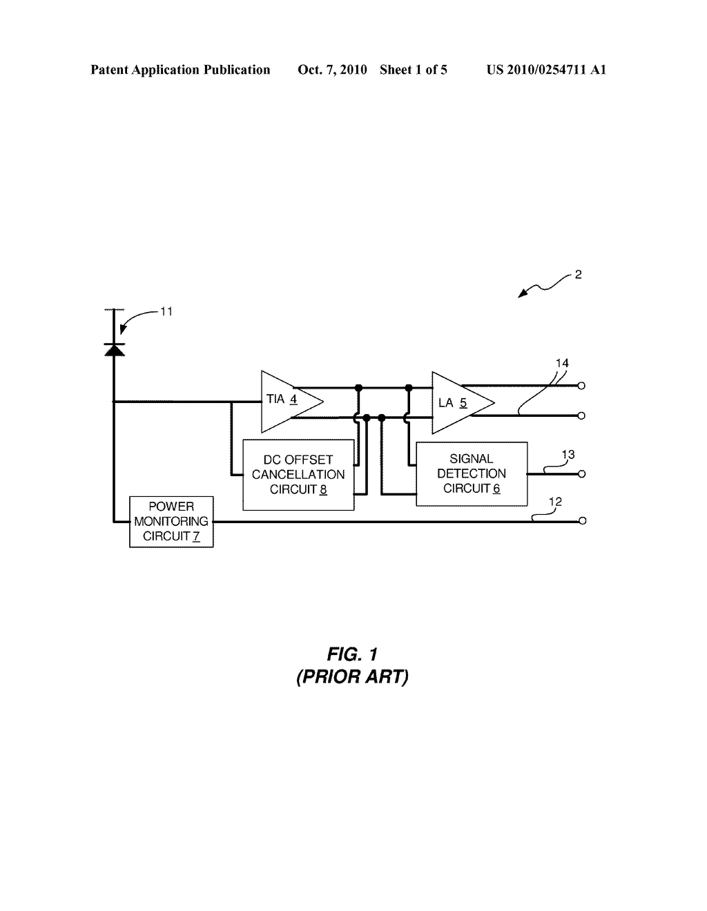 METHOD AND APPARATUS FOR PERFORMING DIRECT CURRENT (DC) OFFSET CANCELLATION IN AN OPTICAL COMMUNICATIONS DEVICE - diagram, schematic, and image 02