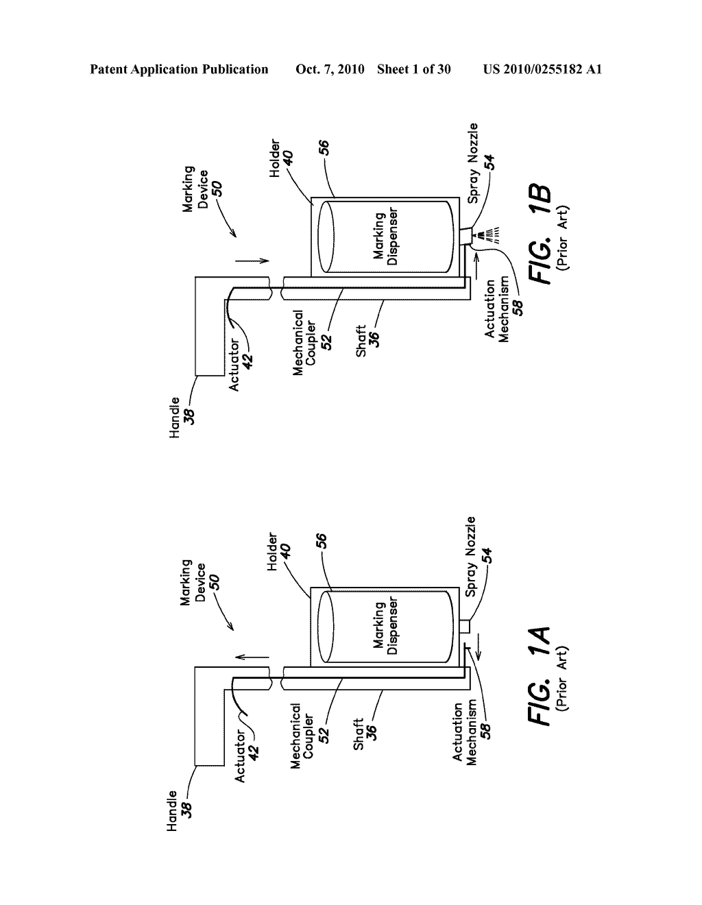 MARKING APPARATUS HAVING OPERATIONAL SENSORS FOR UNDERGROUND FACILITY MARKING OPERATIONS, AND ASSOCIATED METHODS AND SYSTEMS - diagram, schematic, and image 02
