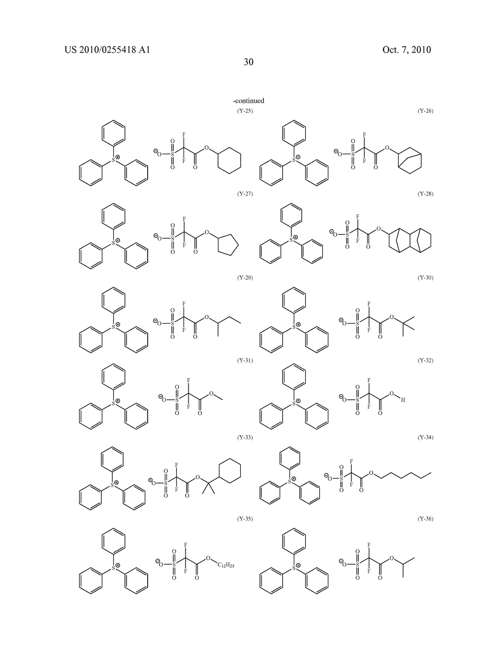 ACTINIC-RAY- OR RADIATION-SENSITIVE RESIN COMPOSITION AND METHOD OF FORMING PATTERN THEREWITH - diagram, schematic, and image 34