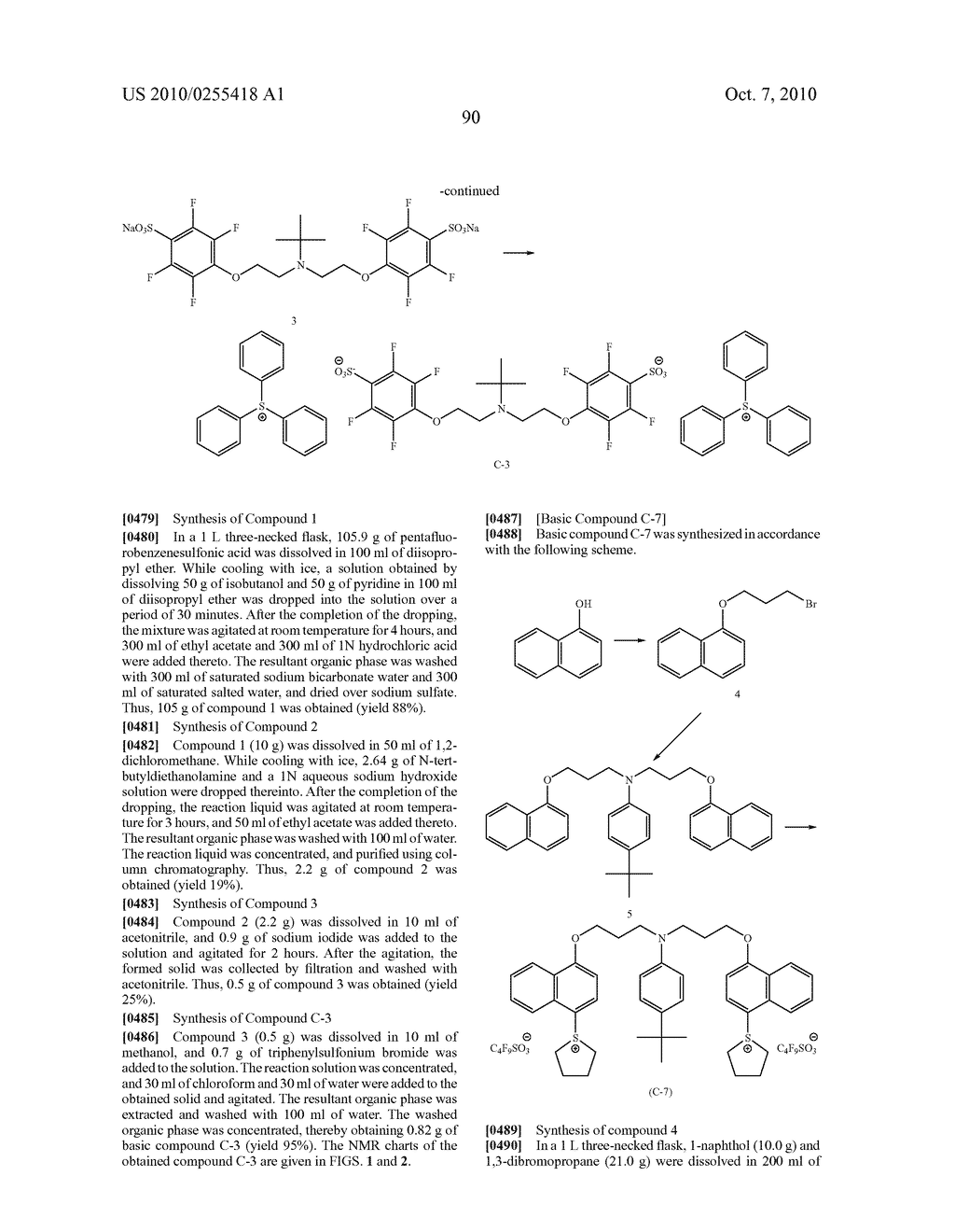 ACTINIC-RAY- OR RADIATION-SENSITIVE RESIN COMPOSITION AND METHOD OF FORMING PATTERN THEREWITH - diagram, schematic, and image 94