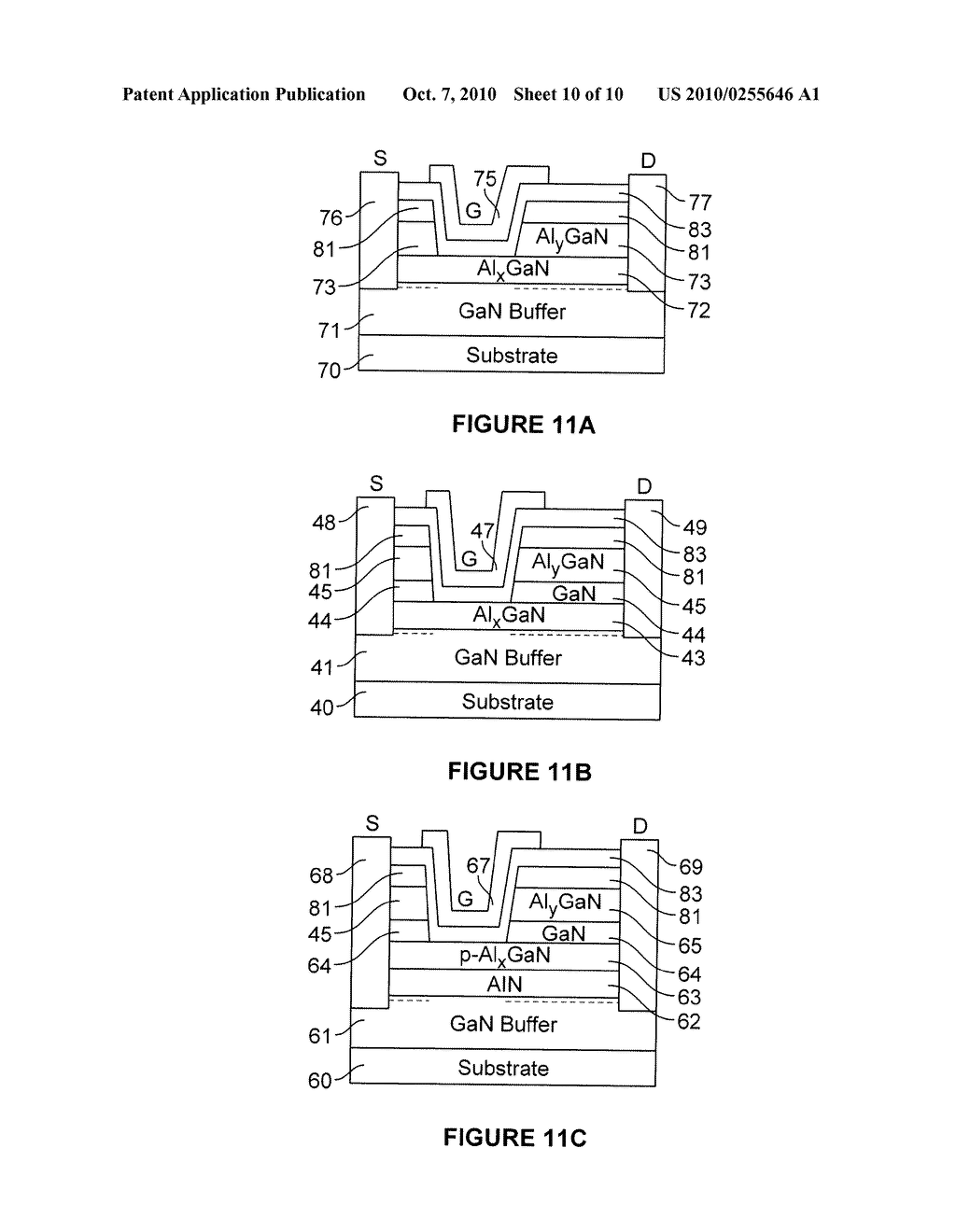 III-NITRIDE DEVICES WITH RECESSED GATES - diagram, schematic, and image 11