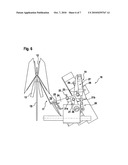 DEVICE FOR EXTRACTING THE FLANK BONES OF BEHEADED, SLAUGHTERED FISH HAVING OPEN ABDOMINAL CAVITIES AND FILLETING MACHINE FOR FILLETING BEHEADED, SLAUGHTERED FISH HAVING OPEN ABDOMINAL CAVITIES COMPRISING SUCH A DEVICE diagram and image