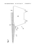 DEVICE FOR EXTRACTING THE FLANK BONES OF BEHEADED, SLAUGHTERED FISH HAVING OPEN ABDOMINAL CAVITIES AND FILLETING MACHINE FOR FILLETING BEHEADED, SLAUGHTERED FISH HAVING OPEN ABDOMINAL CAVITIES COMPRISING SUCH A DEVICE diagram and image