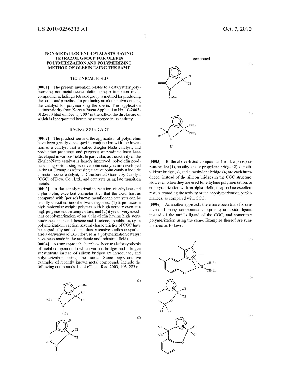 NON-METALLOCENE CATALYSTS HAVING TETRAZOL GROUP FOR OLEFIN POLYMERIZATION AND POLYMERIZING METHOD OF OLEFIN USING THE SAME - diagram, schematic, and image 02