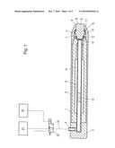 Apparatus for treating a human or animal body by mechanical shockwaves having an exchangeable impact body diagram and image