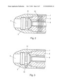 Apparatus for treating a human or animal body by mechanical shockwaves having an exchangeable impact body diagram and image