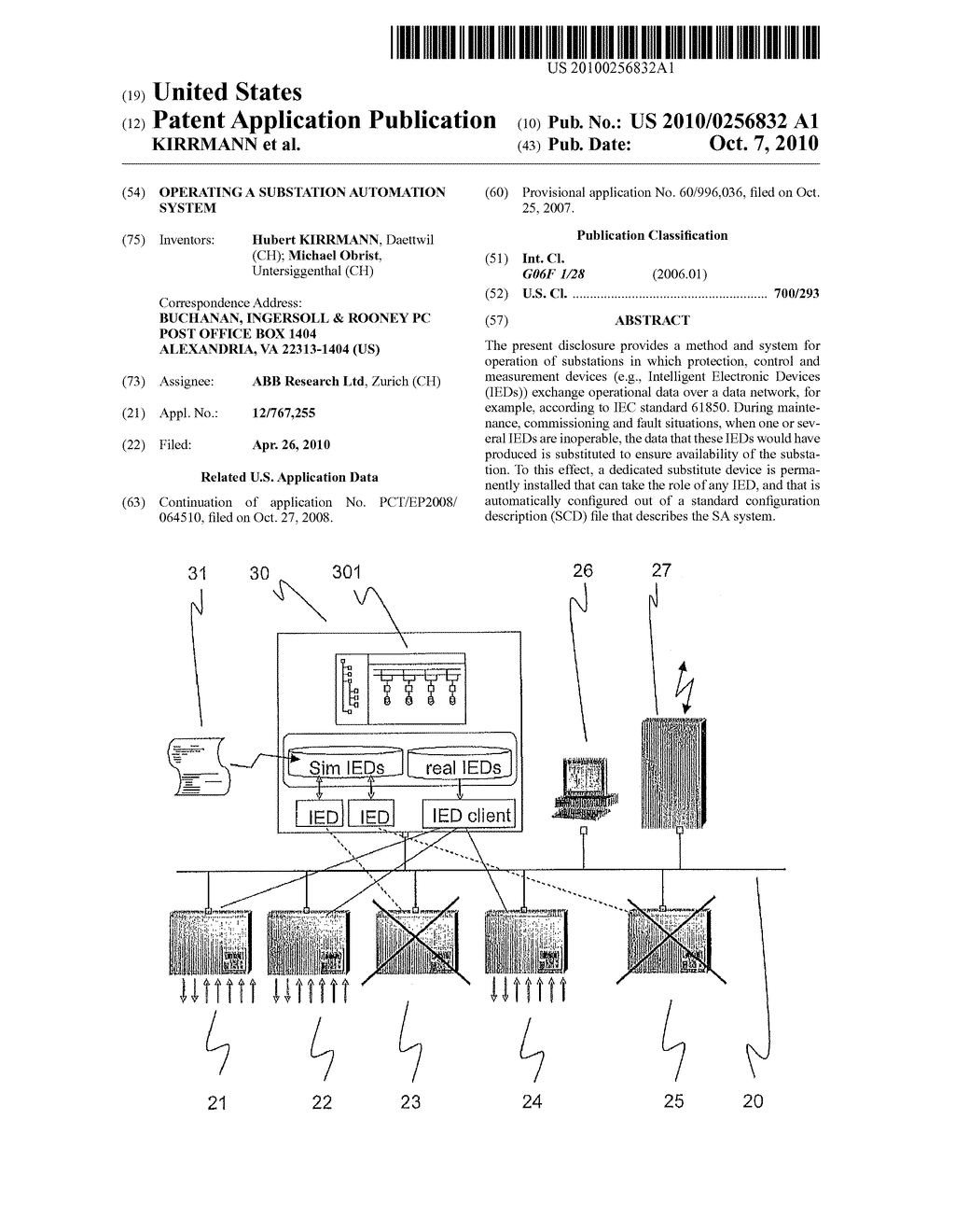 OPERATING A SUBSTATION AUTOMATION SYSTEM - diagram, schematic, and image 01