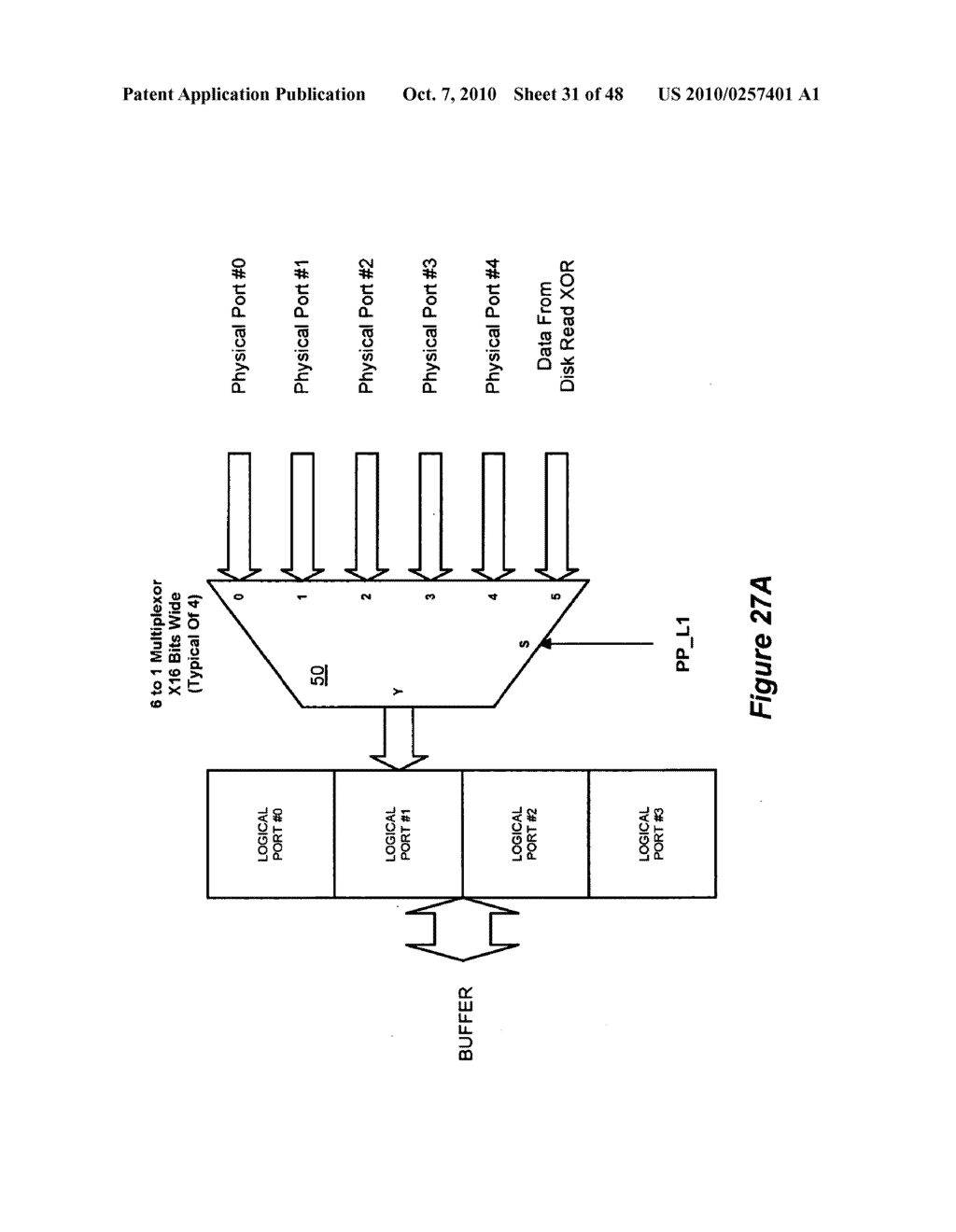DISK CONTROLLER METHODS AND APPARATUS WITH IMPROVED STRIPING, REDUNDANCY OPERATIONS AND INTERFACES - diagram, schematic, and image 32