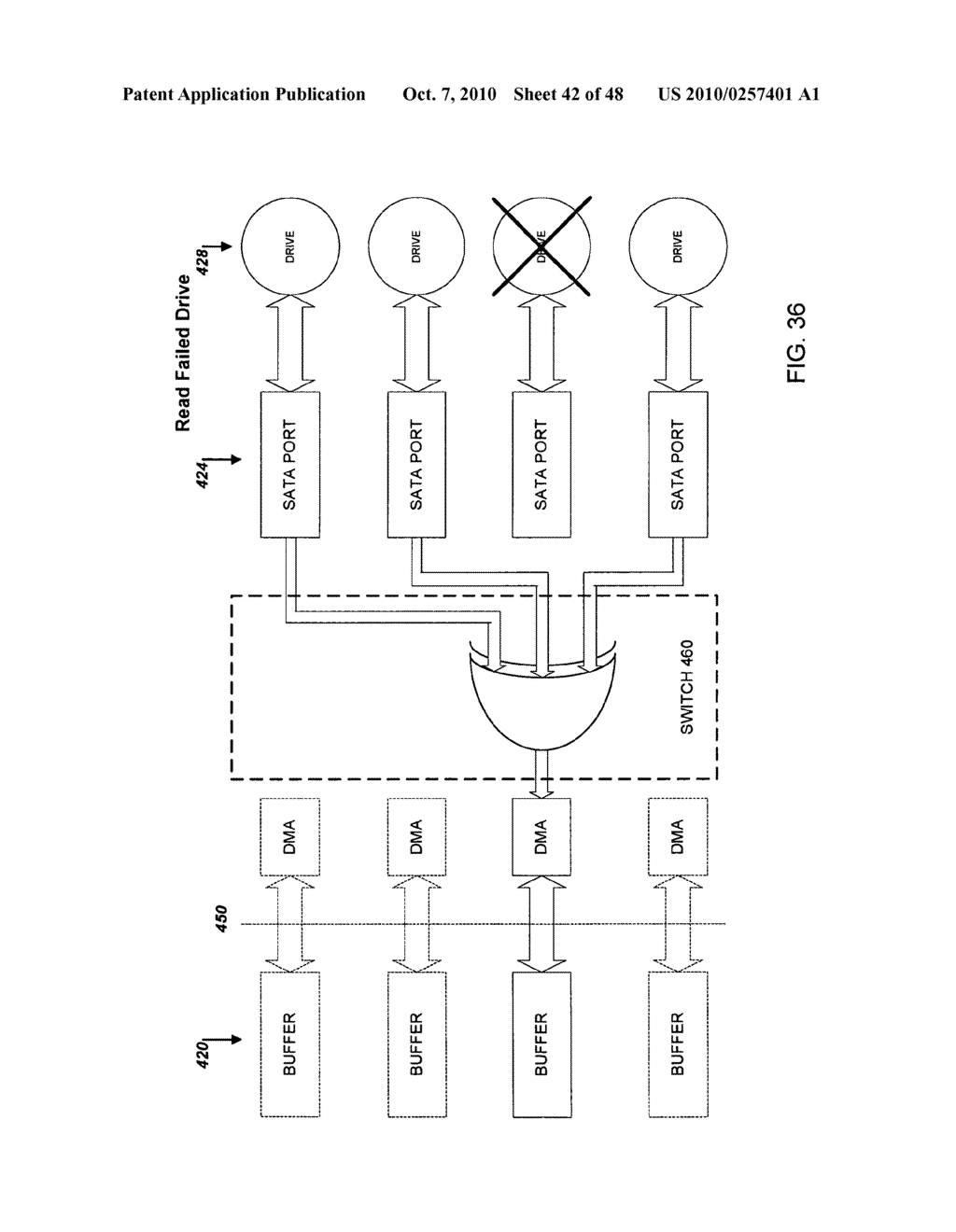 DISK CONTROLLER METHODS AND APPARATUS WITH IMPROVED STRIPING, REDUNDANCY OPERATIONS AND INTERFACES - diagram, schematic, and image 43