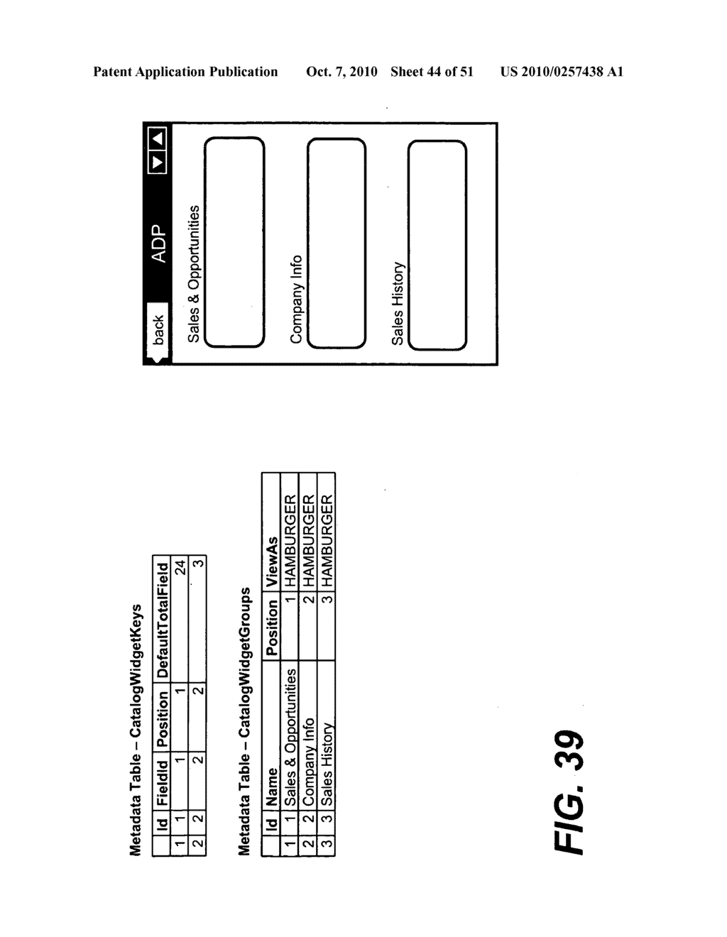 USER INTERFACE METHOD AND APPARATUS TO DISPLAY TABULAR SOURCE DATA IN A SMALL SCREEN DISPLAY AREA - diagram, schematic, and image 45