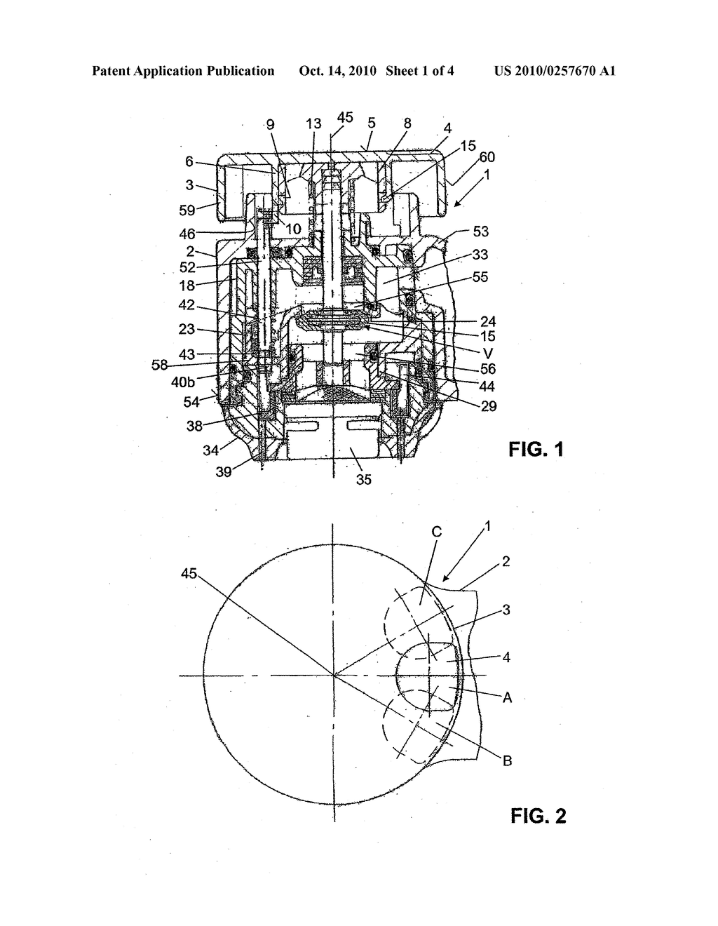 SHOWER HEAD FOR THE SELECTIVE OPERATION IN AT LEAST TWO OPERATING MODES - diagram, schematic, and image 02