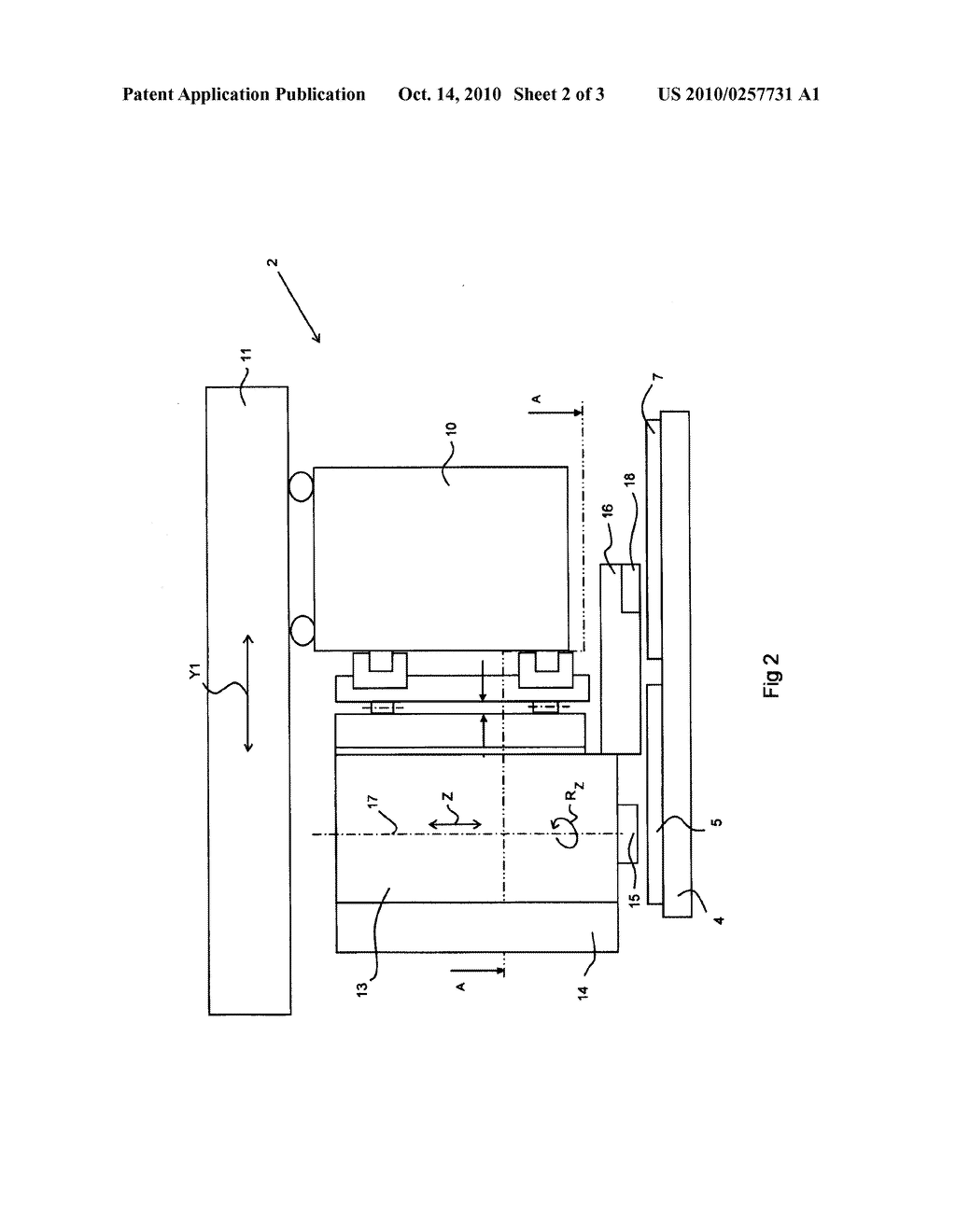 Device Suitable for Placing a Component on a Substrate, as well as Such a Method - diagram, schematic, and image 03