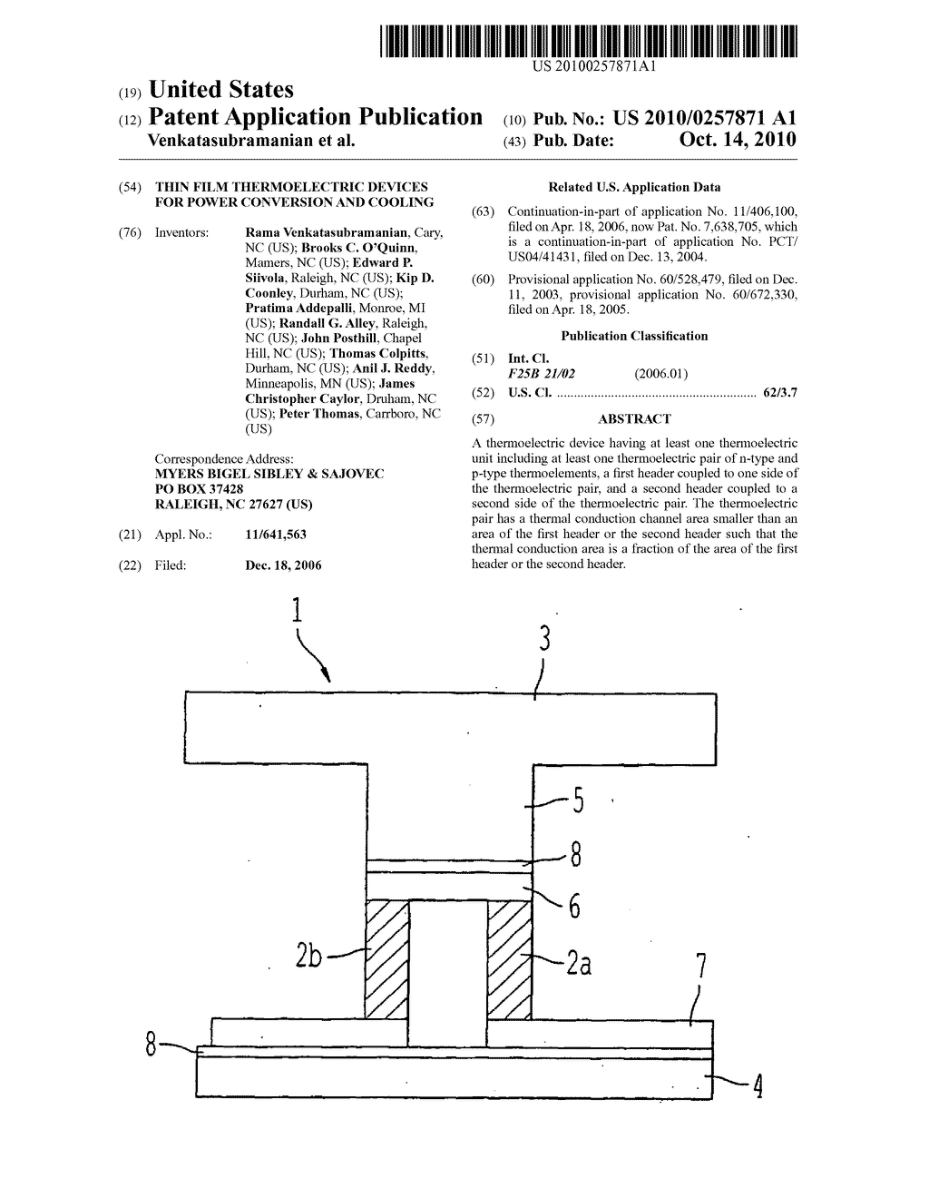 Thin film thermoelectric devices for power conversion and cooling - diagram, schematic, and image 01