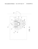 Reversible Rotating Door Lock Handle Structure diagram and image