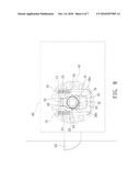 Reversible Rotating Door Lock Handle Structure diagram and image