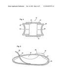 Aerodynamic handlebar storage container diagram and image