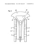 Aerodynamic handlebar storage container diagram and image