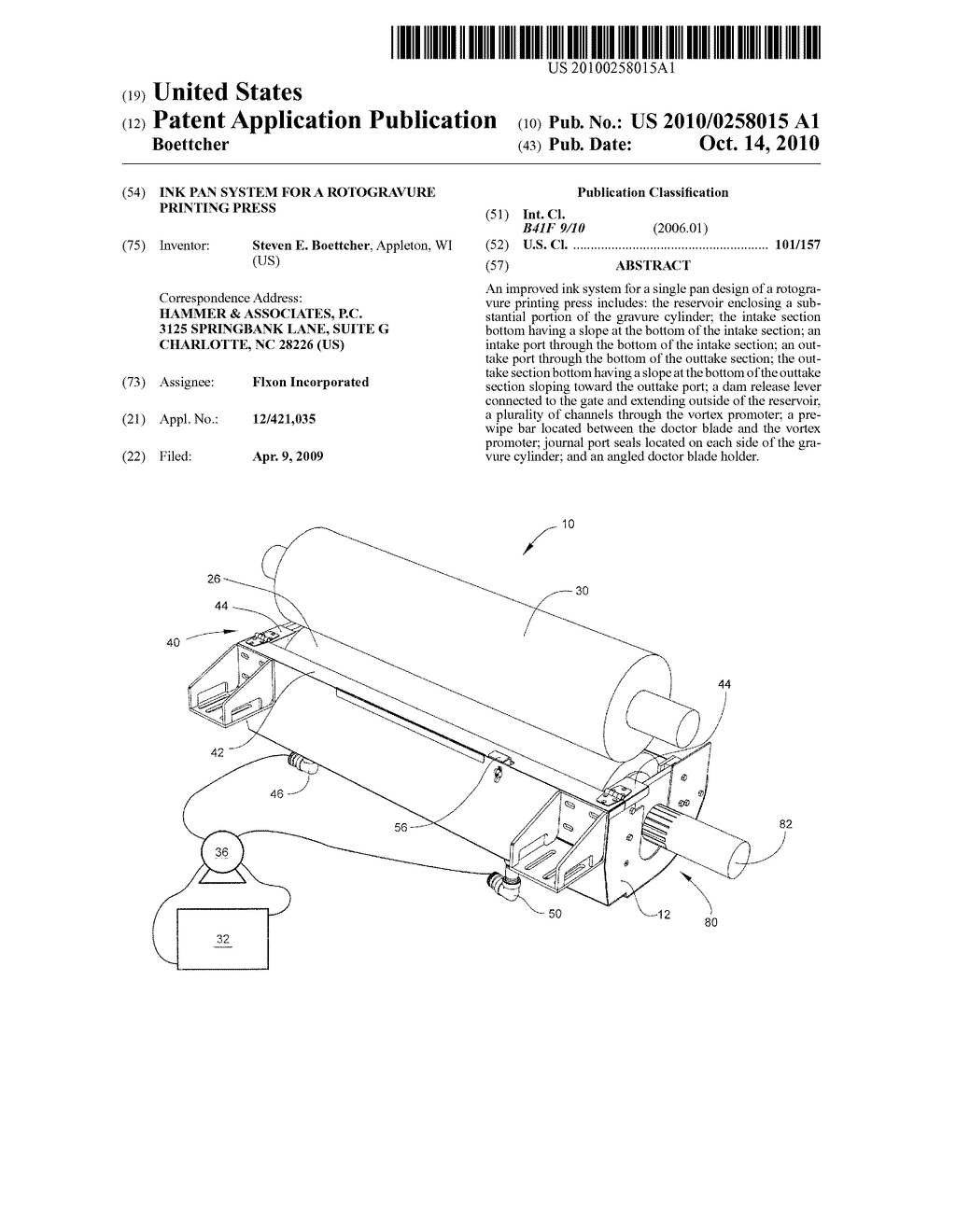  INK PAN SYSTEM FOR A ROTOGRAVURE PRINTING PRESS - diagram, schematic, and image 01