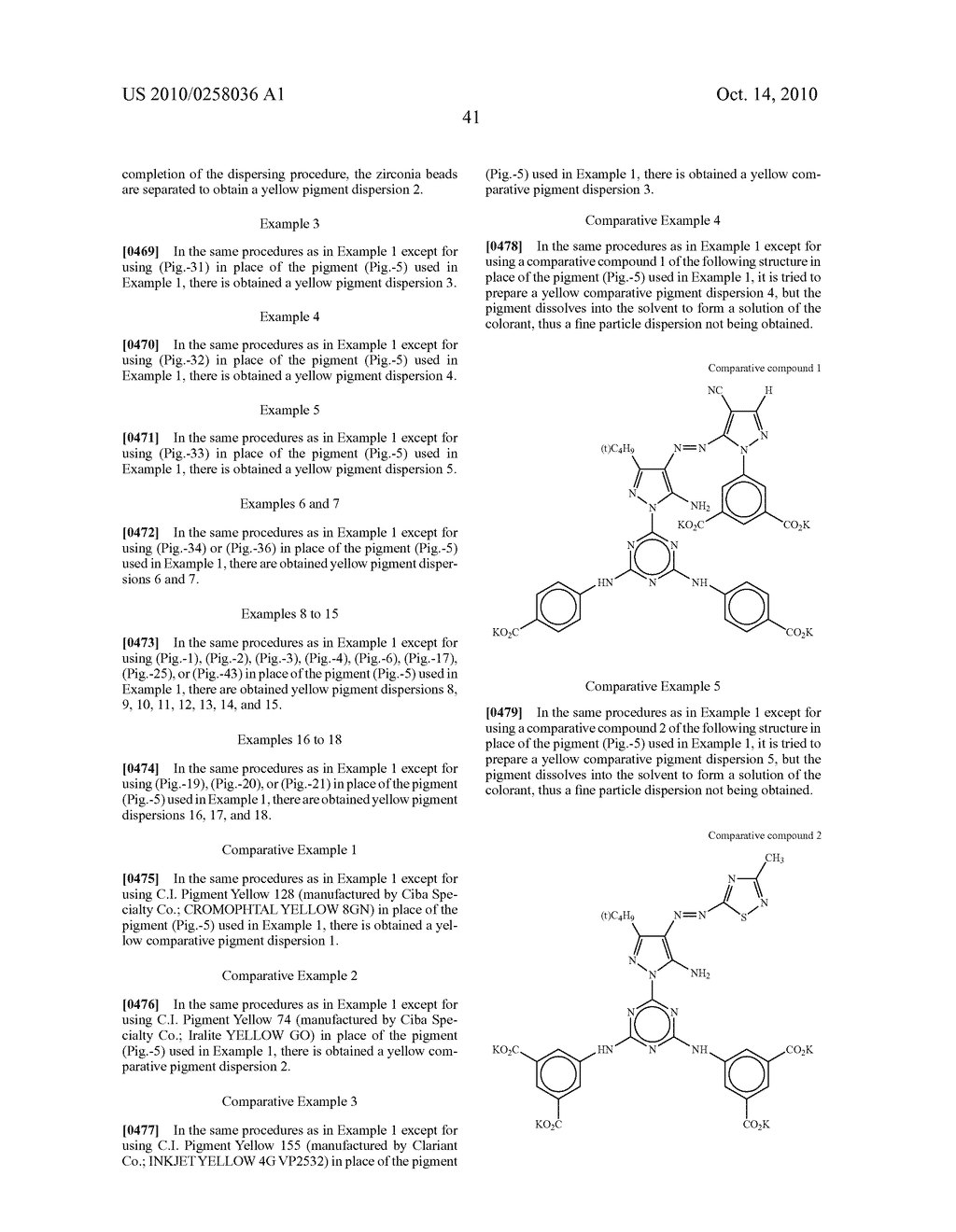 AZO PIGMENT, AND PIGMENT DISPERSION, COLORING COMPOSITION AND INK COMPOSITION FOR INKJET RECORDING CONTAINING THE SAME - diagram, schematic, and image 48