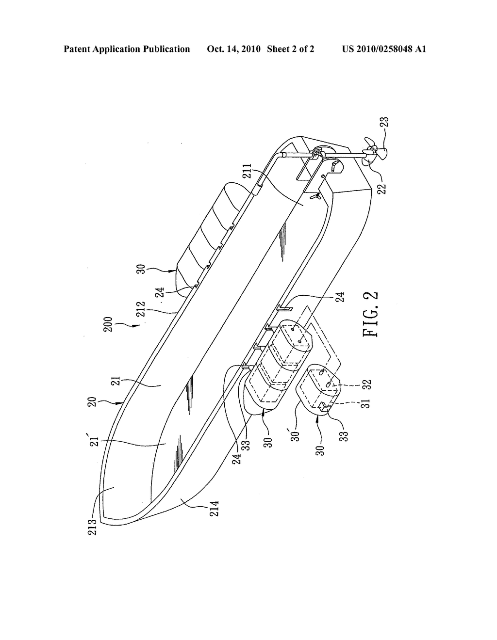 Boat with battery carriers - diagram, schematic, and image 03