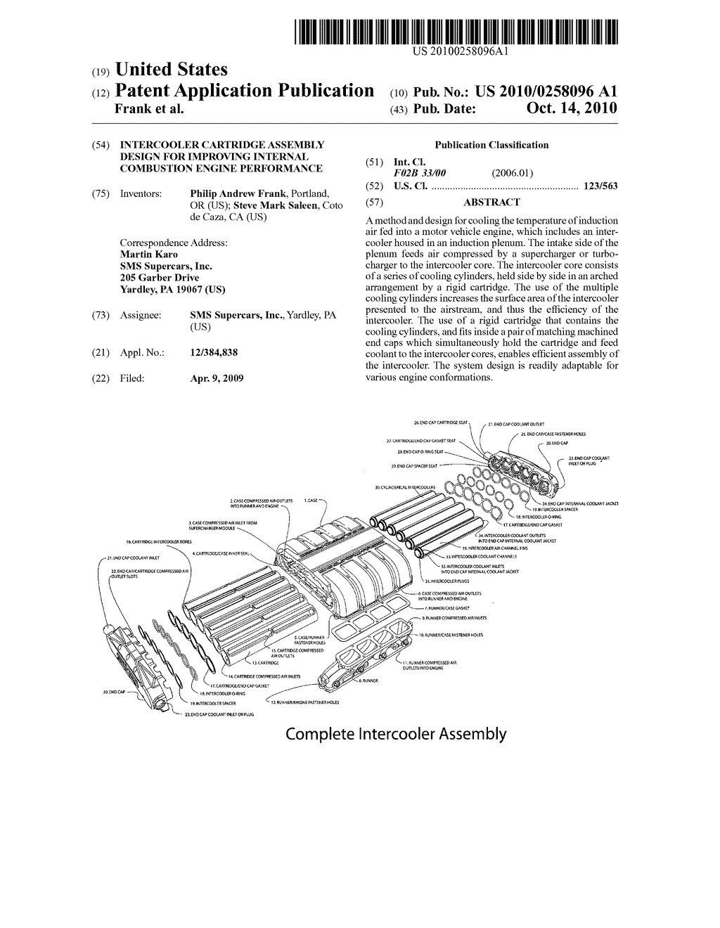 Intercooler cartridge assembly design for improving internal combustion engine performance - diagram, schematic, and image 01