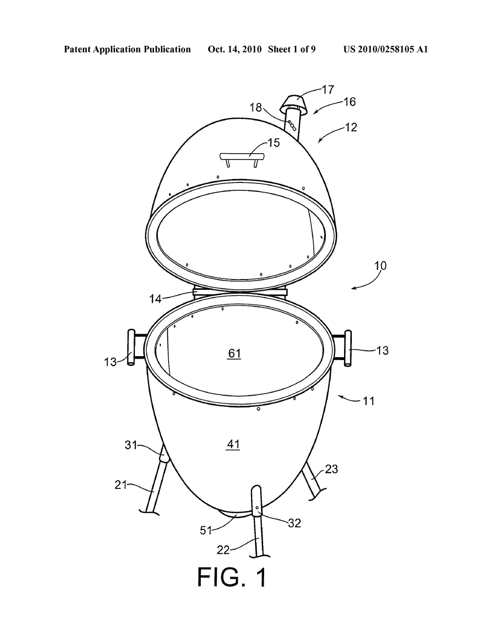 EGG-SHAPED OUTDOOR COOKER - diagram, schematic, and image 02