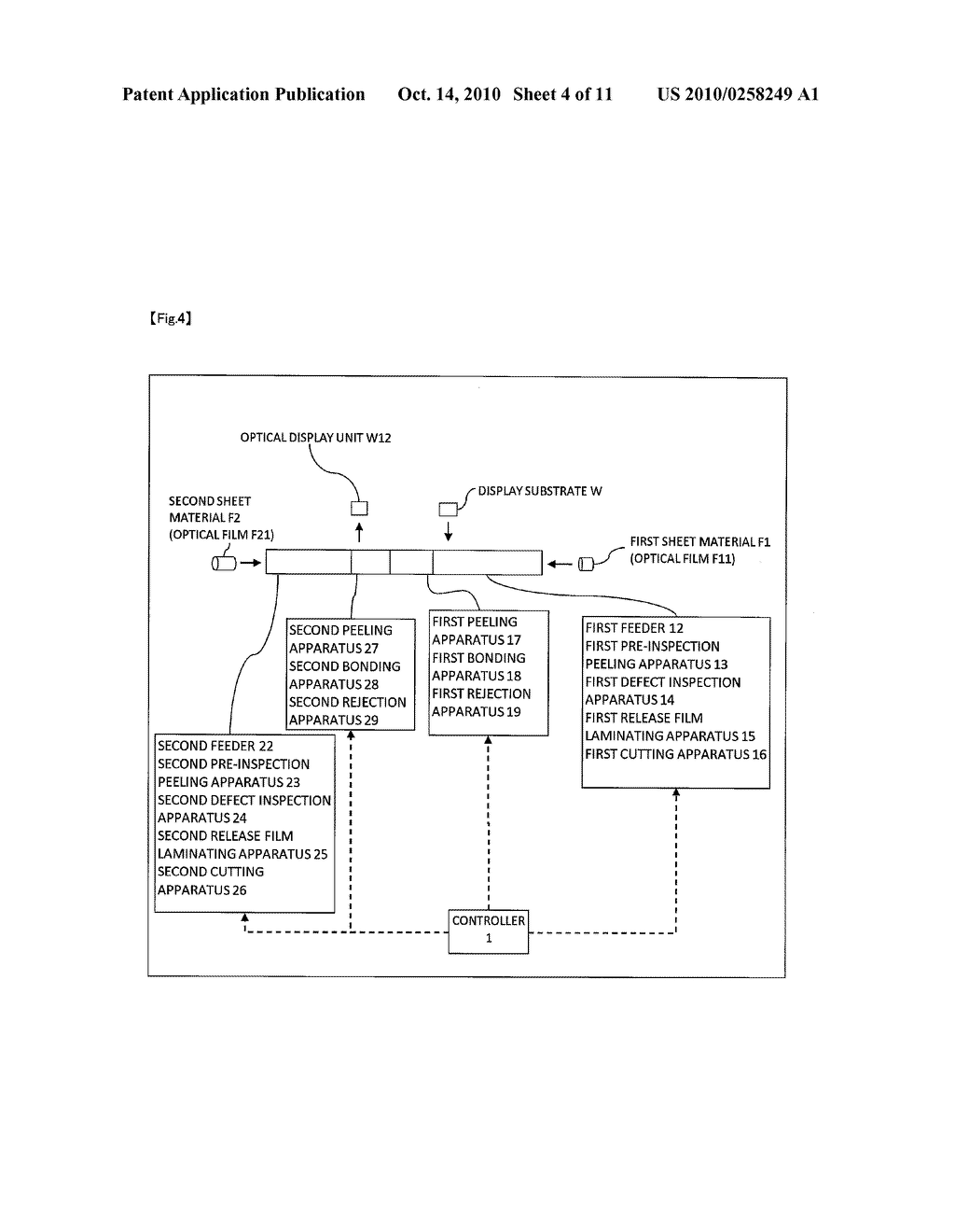 SYSTEM FOR MANUFACTURING OPTICAL DISPLAY UNIT AND FEED MECHANISM - diagram, schematic, and image 05